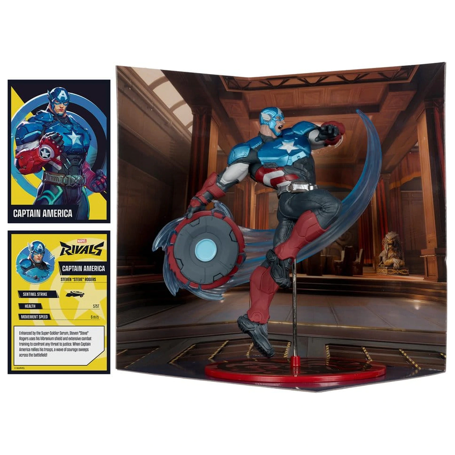 Marvel Rivals Collection 1/10 Actionfigur Captain America 20 cm Produktfoto