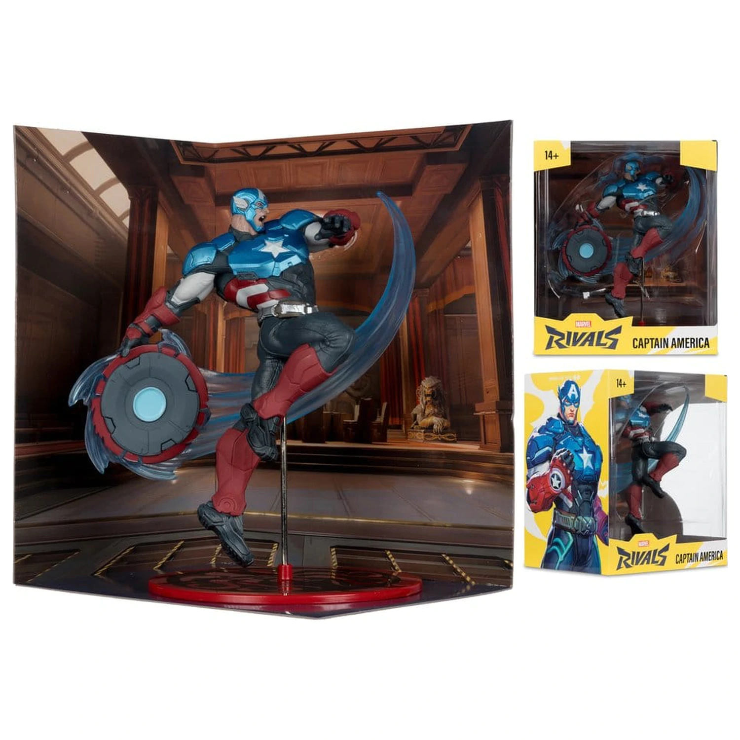 Marvel Rivals Collection 1/10 Actionfigur Captain America 20 cm Produktfoto