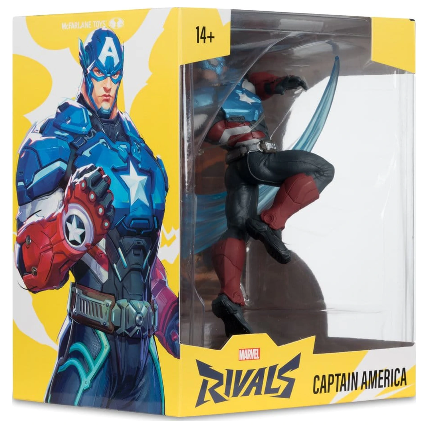 Marvel Rivals Collection 1/10 Actionfigur Captain America 20 cm Produktfoto