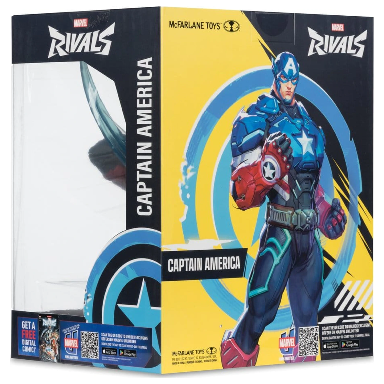 Marvel Rivals Collection 1/10 Actionfigur Captain America 20 cm Produktfoto