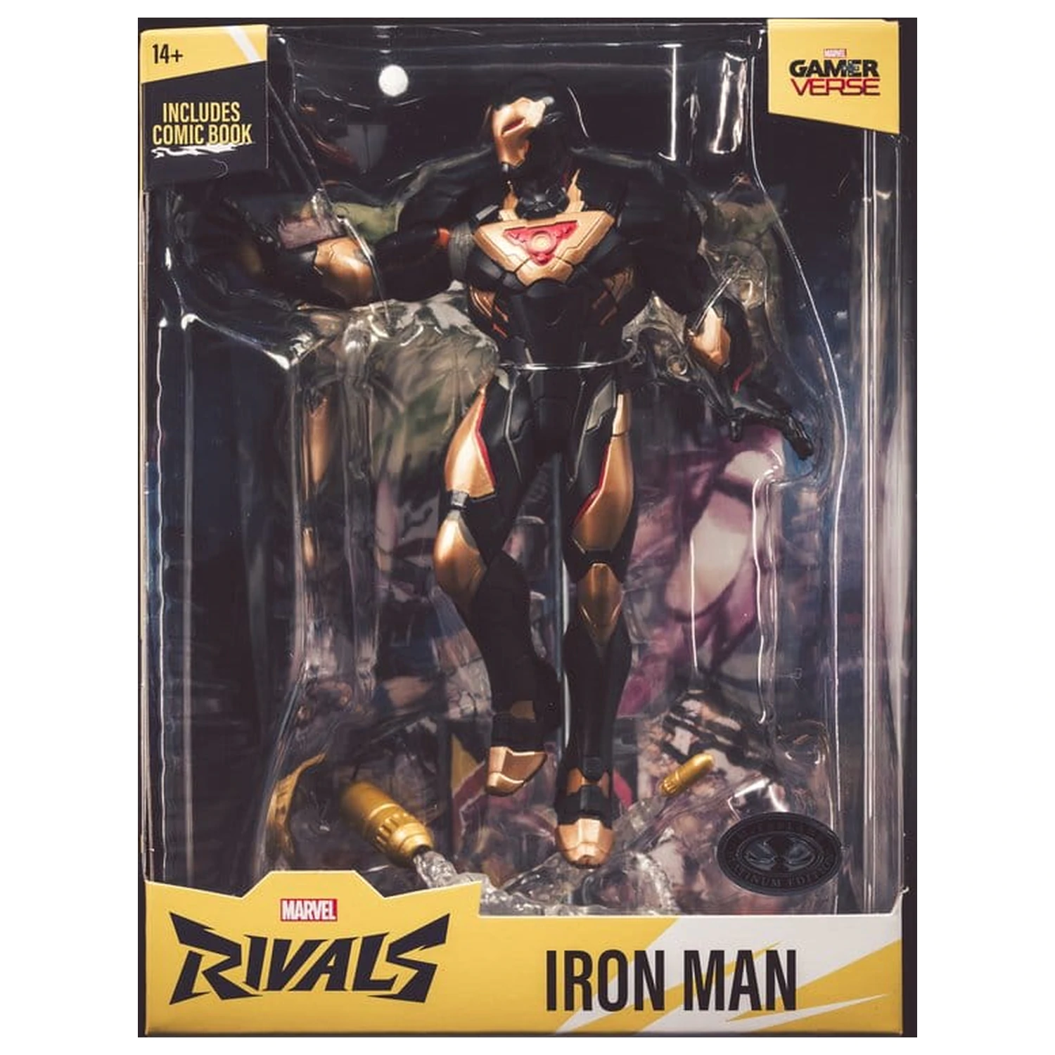 Marvel Rivals Collection Gamerverse 1/6 Actionfigur Iron Man (Platinum Edition) 28 cm Produktfoto
