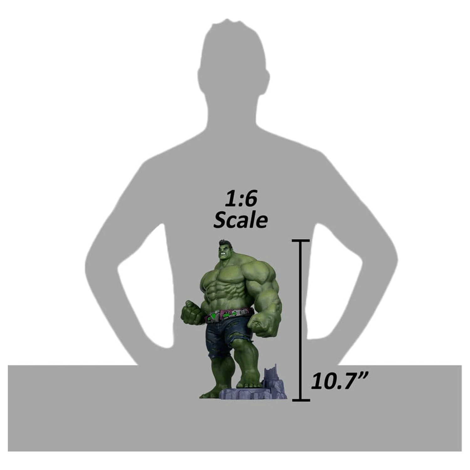 Marvel Rivals Sammlung 1/6 Actionfigur The Hulk 27 cm Produktfoto