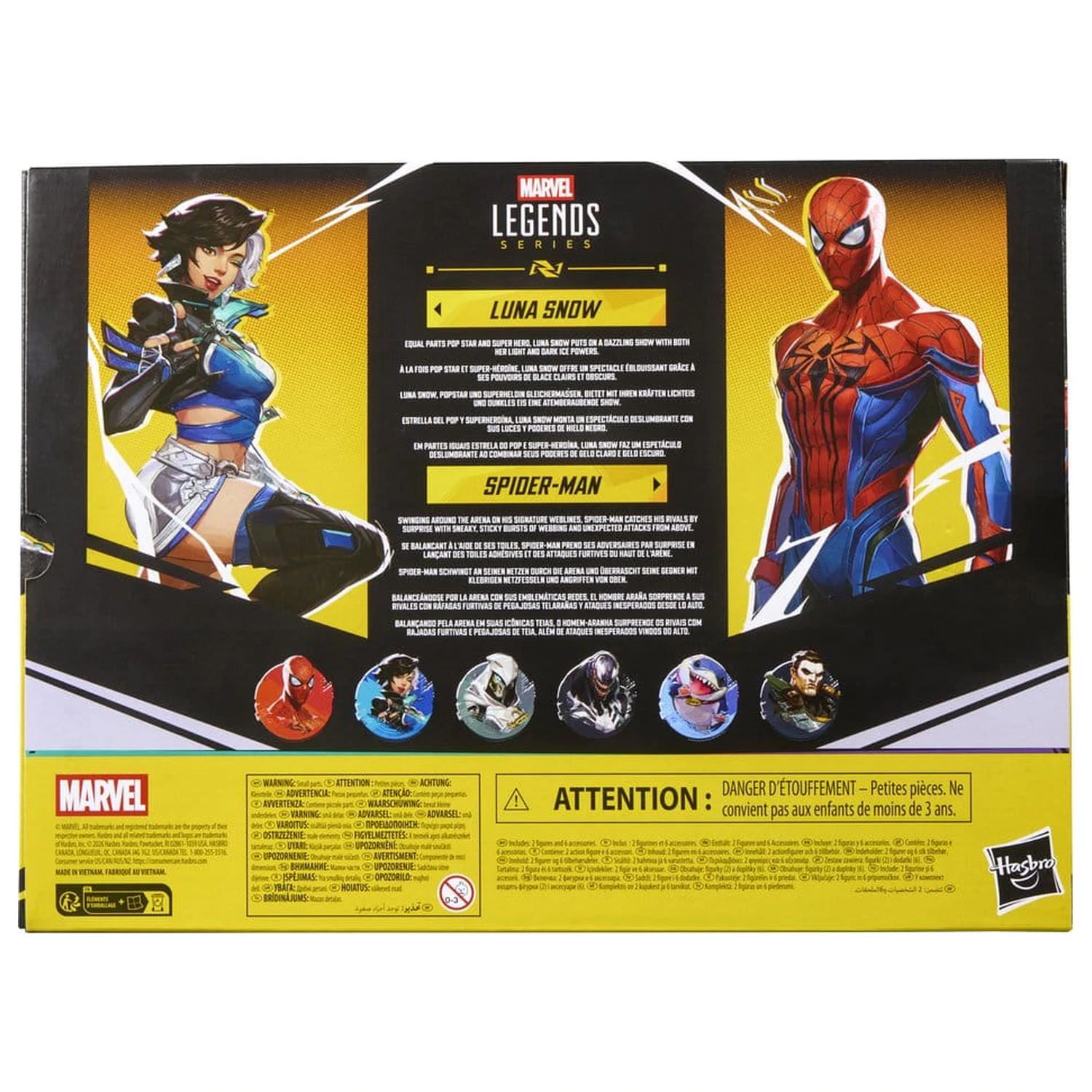 Marvel Rivals Marvel Legends Actionfigur 2er-Pack Spider-Man & Luna Snow 15 cm Produktfoto