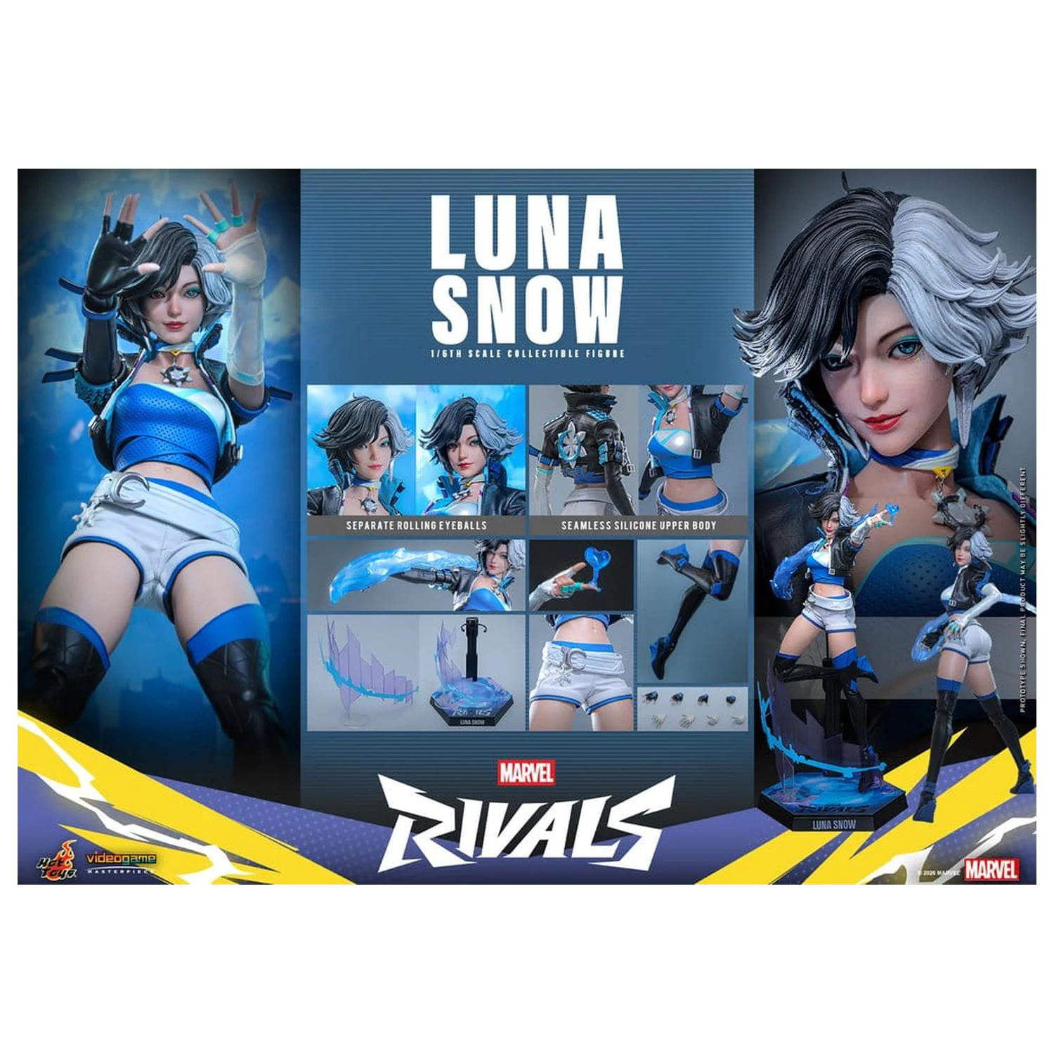 Marvel Rivals Videospiel Meisterwerk Actionfigur 1/6 Luna Snow 28 cm Produktfoto