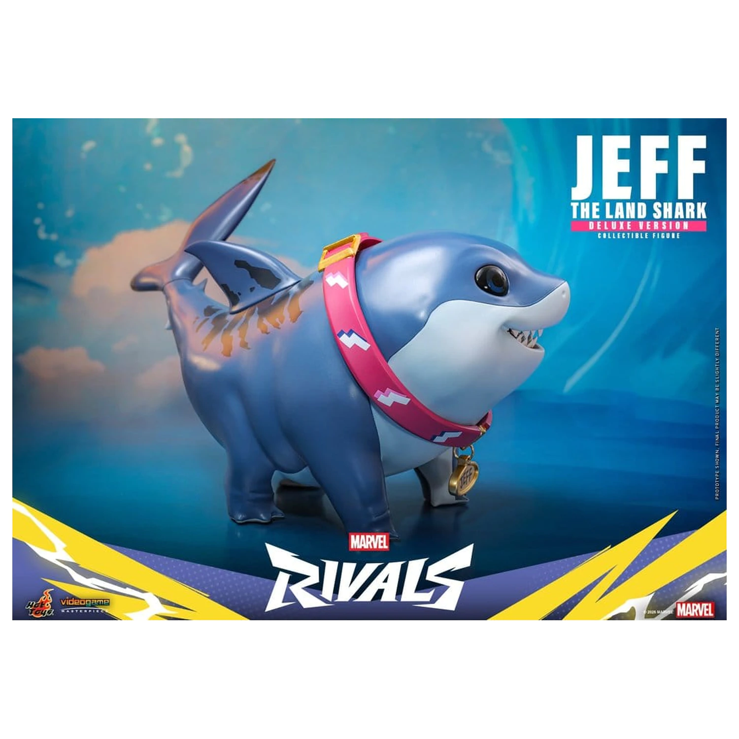 Marvel Rivals Videospiel Meisterwerk Serie Actionfigur Jeff the Land Shark 11 cm Produktfoto