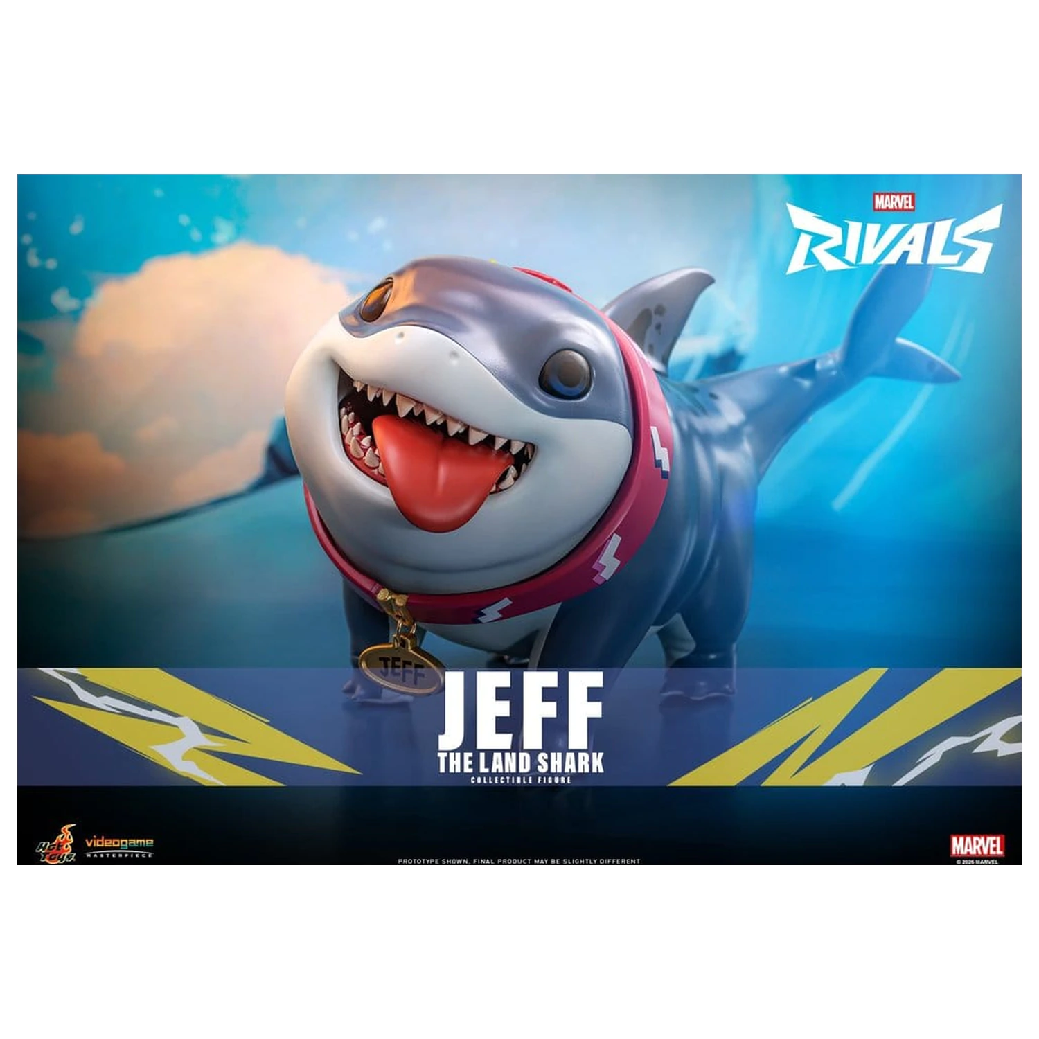 Marvel Rivals Videospiel Meisterwerk Serie Actionfigur Jeff the Land Shark 11 cm Produktfoto