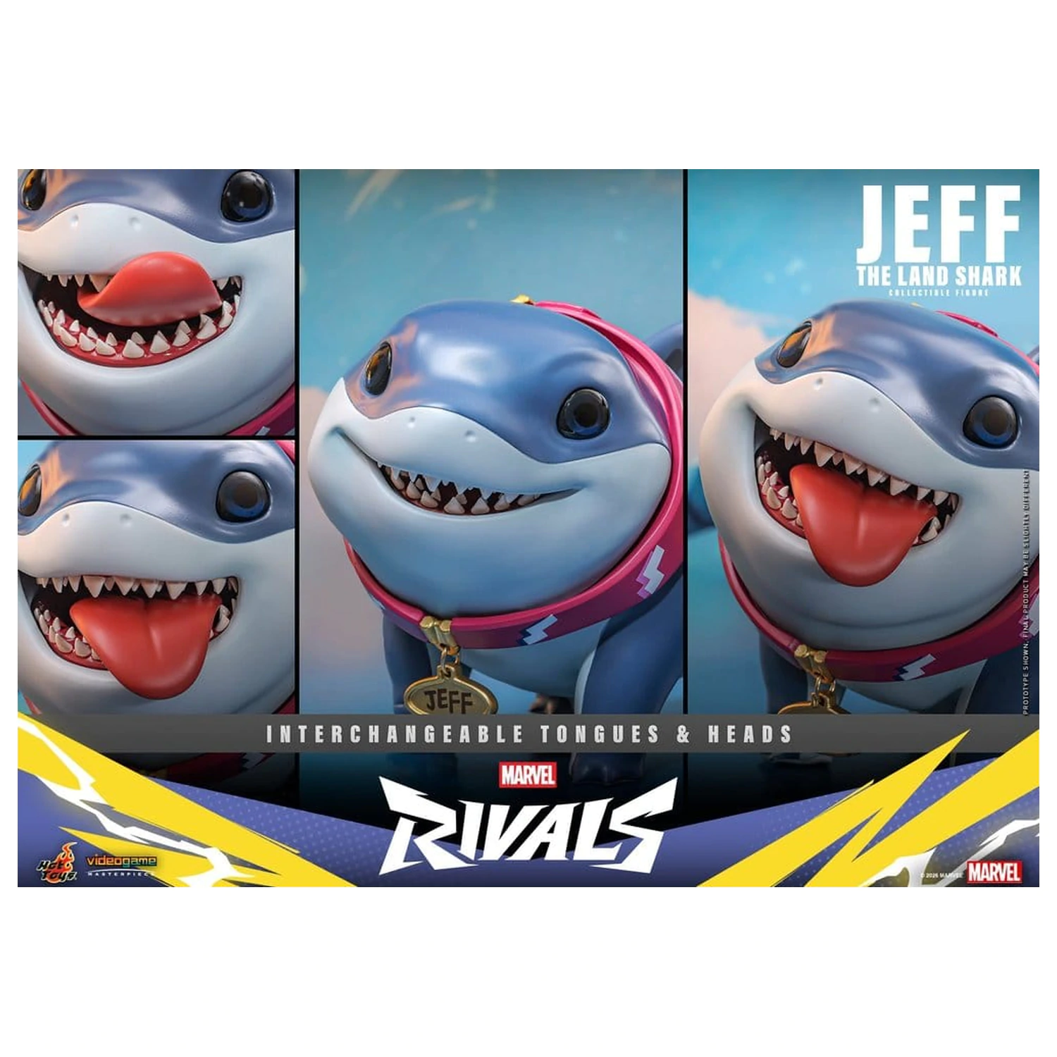 Marvel Rivals Videospiel Meisterwerk Serie Actionfigur Jeff the Land Shark 11 cm Produktfoto