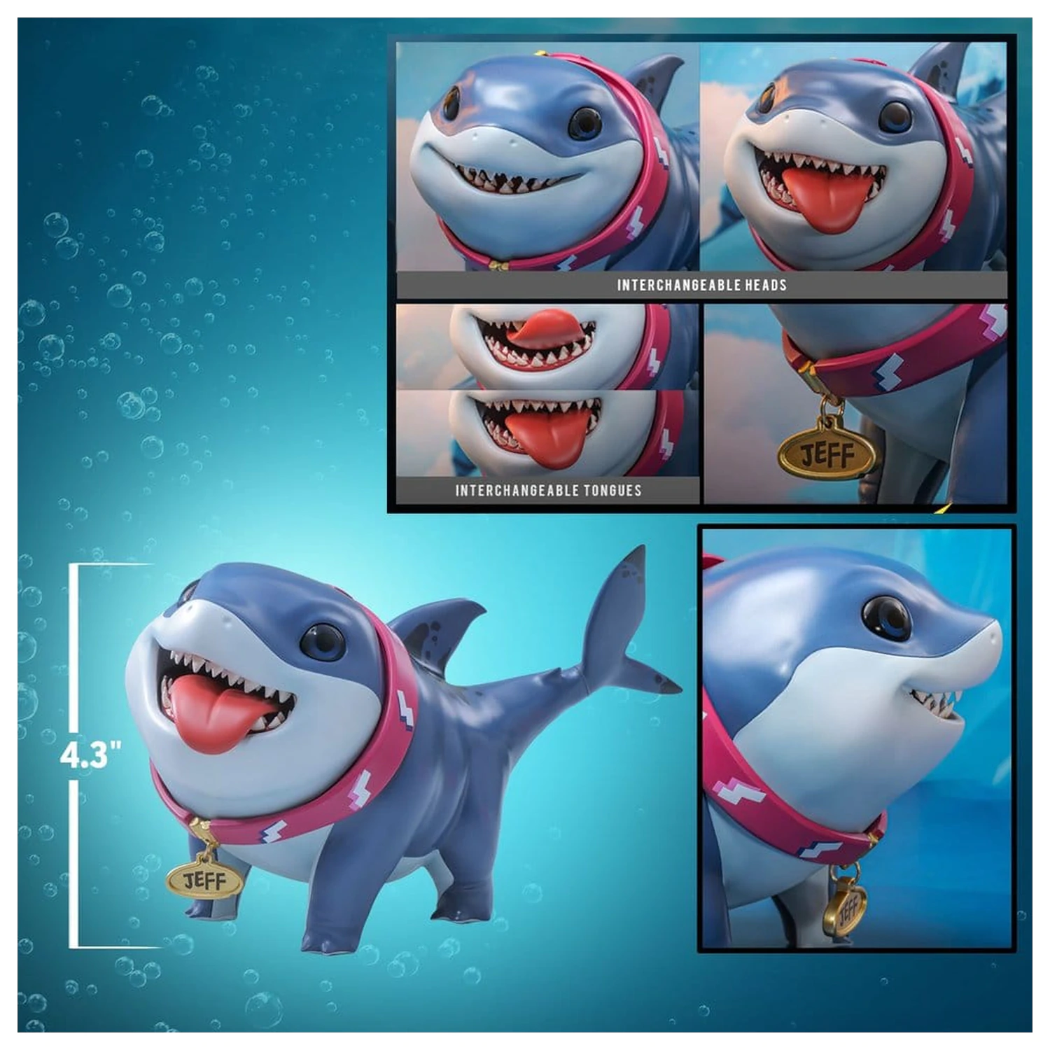 Marvel Rivals Videospiel Meisterwerk Serie Actionfigur Jeff the Land Shark 11 cm Produktfoto
