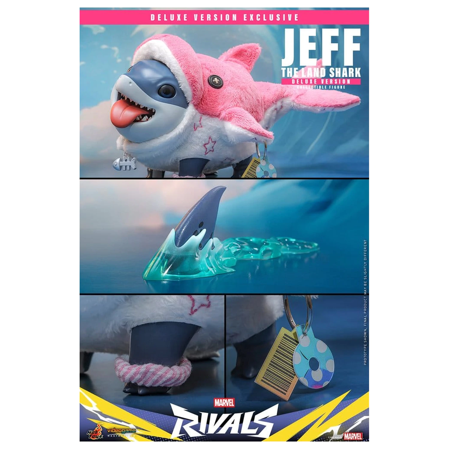 Marvel Rivals Videogame Masterpiece Series Action-Figur Jeff the Land Shark (Deluxe Version) 11 cm Produktfoto