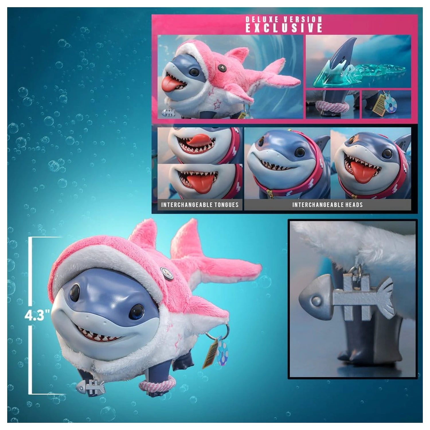 Marvel Rivals Videogame Masterpiece Series Action-Figur Jeff the Land Shark (Deluxe Version) 11 cm Produktfoto