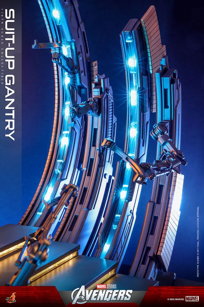 Marvel's The Avengers Accessories Collection Series Zubehör-Set Iron Man Suit-Up Gantry Produktfoto