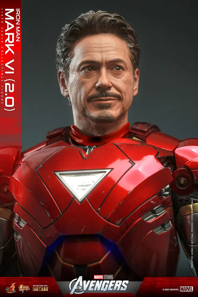 Marvel's The Avengers Movie Masterpiece Diecast Actionfigur 1/6 Iron Man Mark VI (2.0) 32 cm Produktfoto