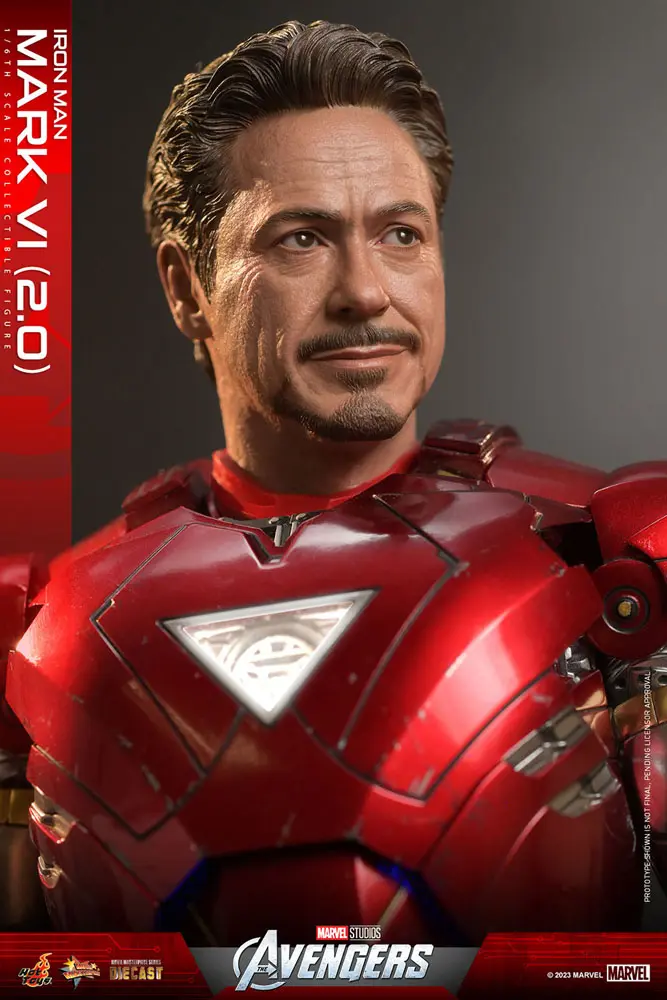 Marvel's The Avengers Movie Masterpiece Diecast Actionfigur 1/6 Iron Man Mark VI (2.0) 32 cm Produktfoto