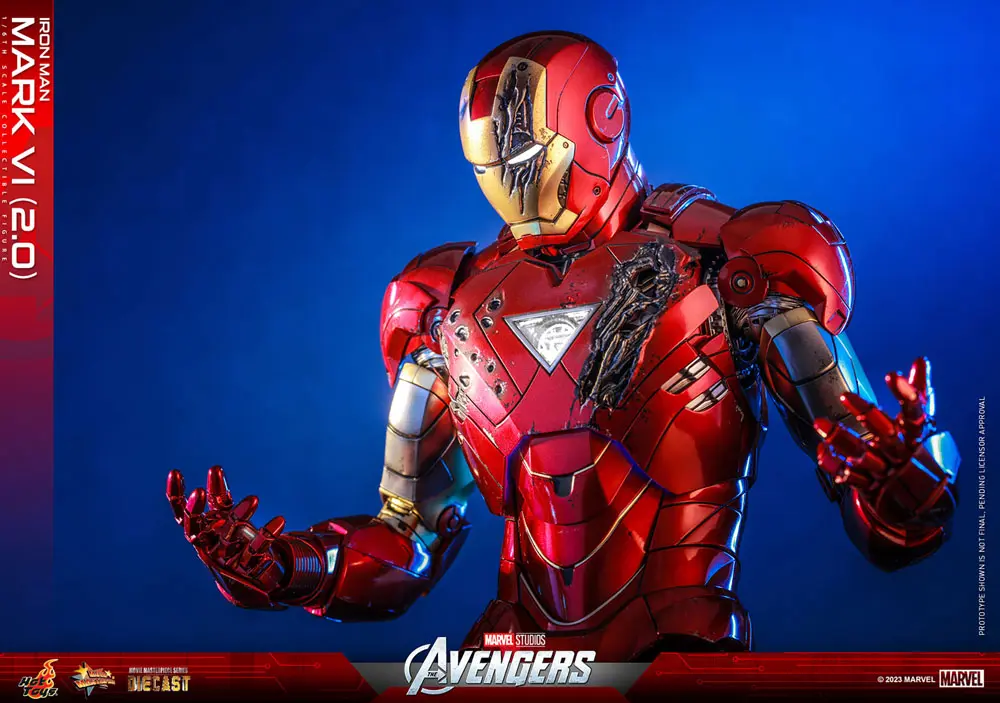 Marvel's The Avengers Movie Masterpiece Diecast Actionfigur 1/6 Iron Man Mark VI (2.0) 32 cm Produktfoto