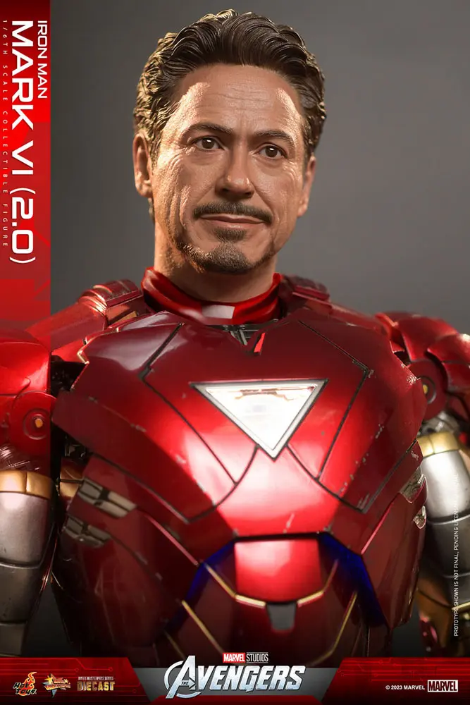 Marvel's The Avengers Movie Masterpiece Diecast Actionfigur 1/6 Iron Man Mark VI (2.0) 32 cm Produktfoto