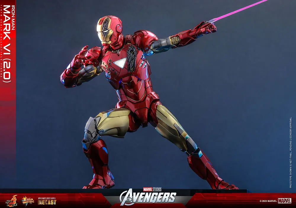 Marvel's The Avengers Movie Masterpiece Diecast Actionfigur 1/6 Iron Man Mark VI (2.0) 32 cm Produktfoto