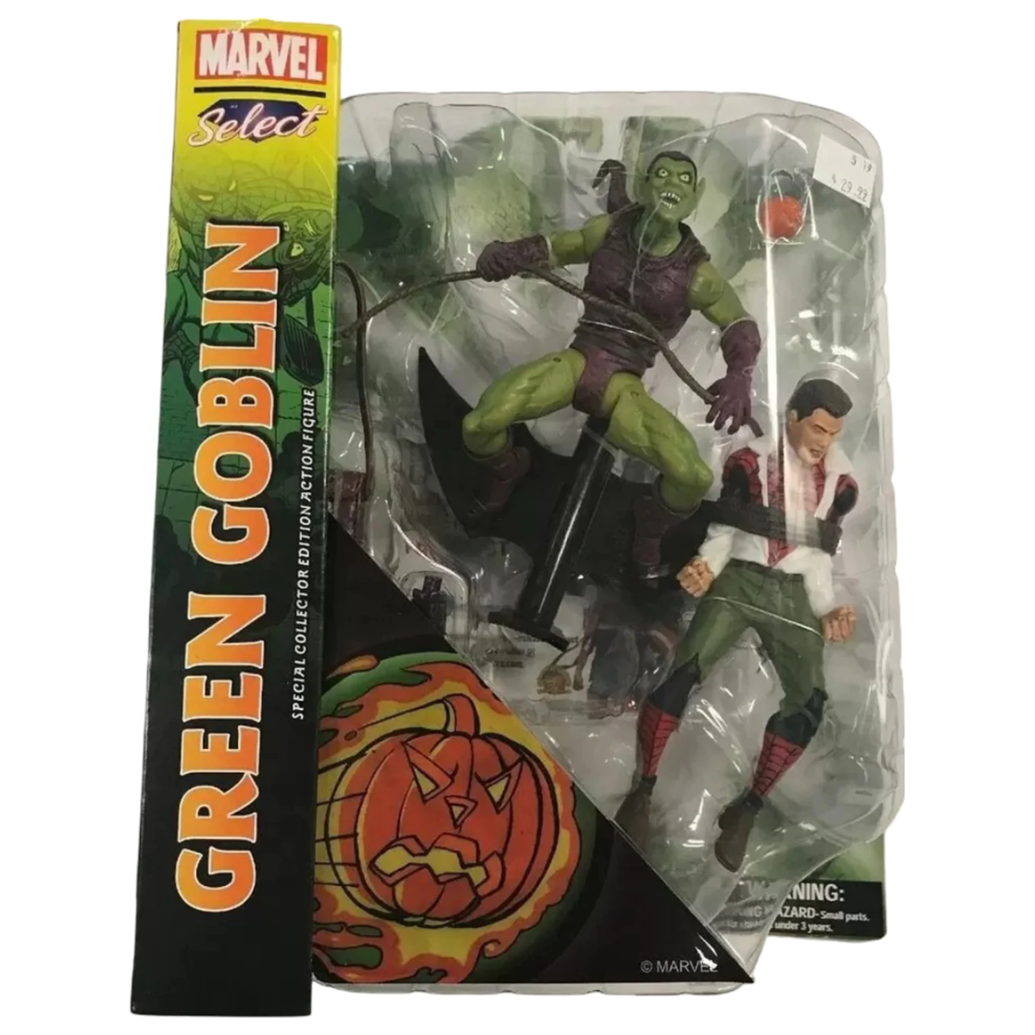 Marvel Select Duende Verde & Peter Parker Green Goblin Figuren 15 cm Produktfoto