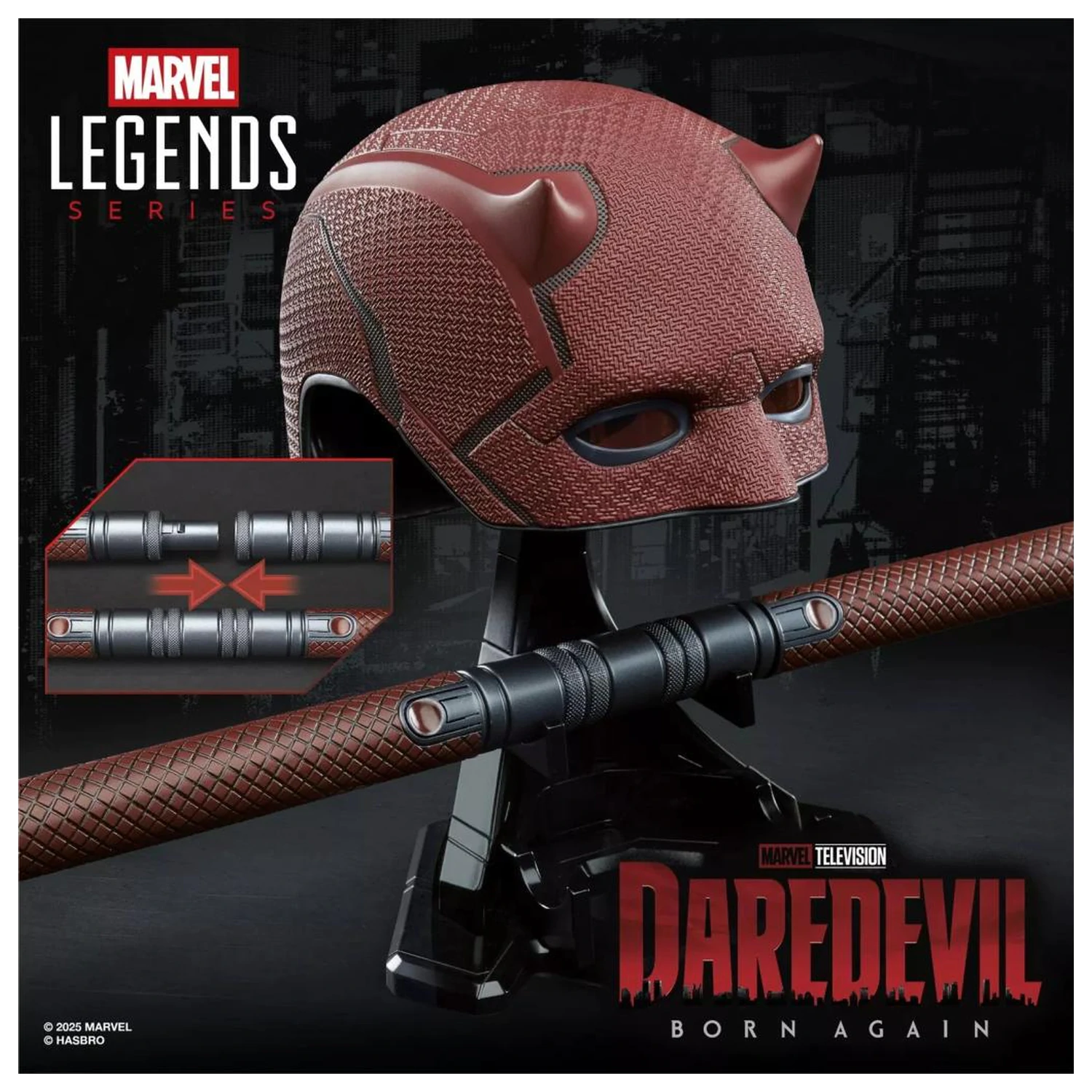 MARVEL Helm und Billy club Premium Rollenspiel Replik Daredevil Legend Series Produktfoto