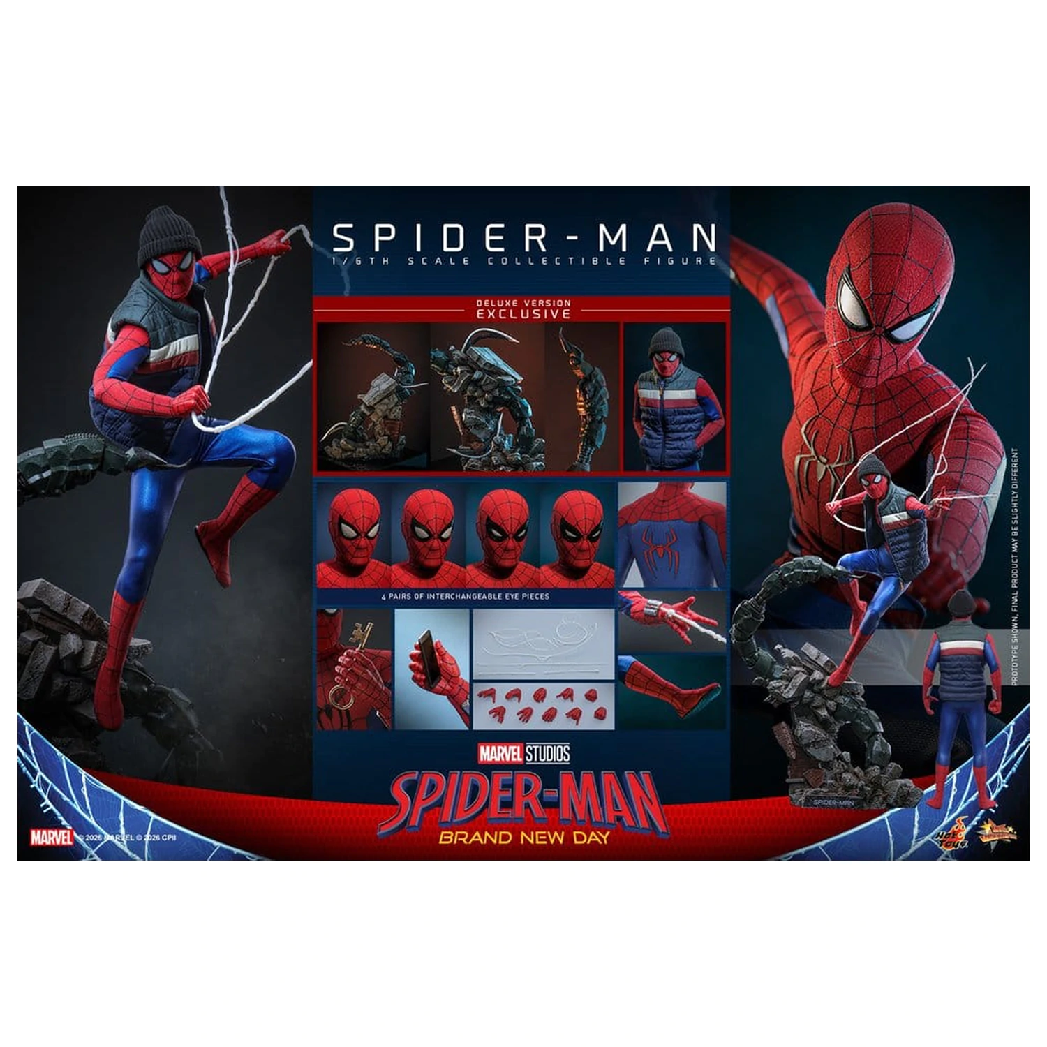 Marvel Spider-Man: Brand New Day Actionfigur 1/6 Spider-Man (Deluxe Version) 29 cm Produktfoto
