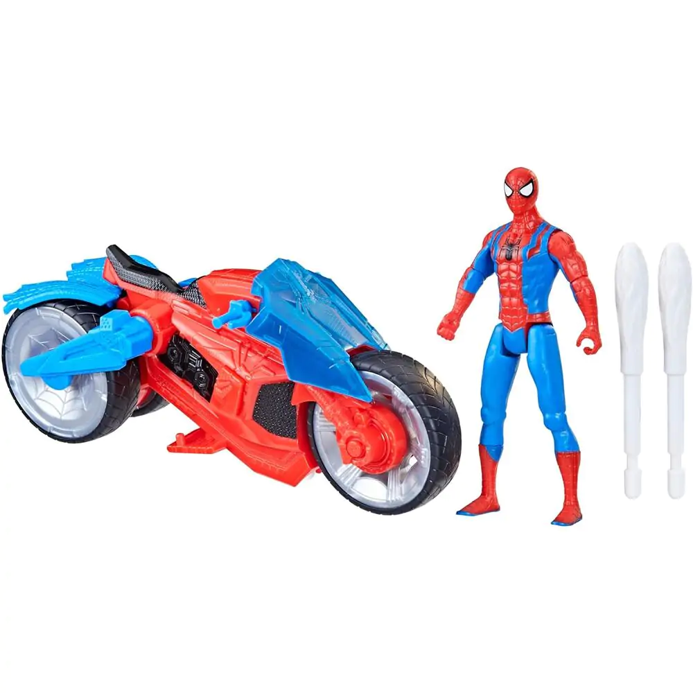 Marvel Spider-Man Epic World of Action Arachnid Motorrad + Spiderman Figur Produktfoto