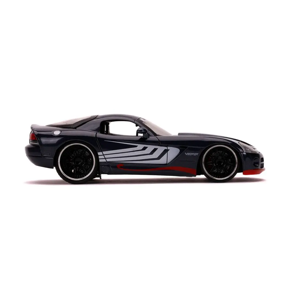 Marvel Spider-Man Hollywood Rides Diecast Modell 1/24 2008 Dodge Viper SRT10 mit Figur Produktfoto