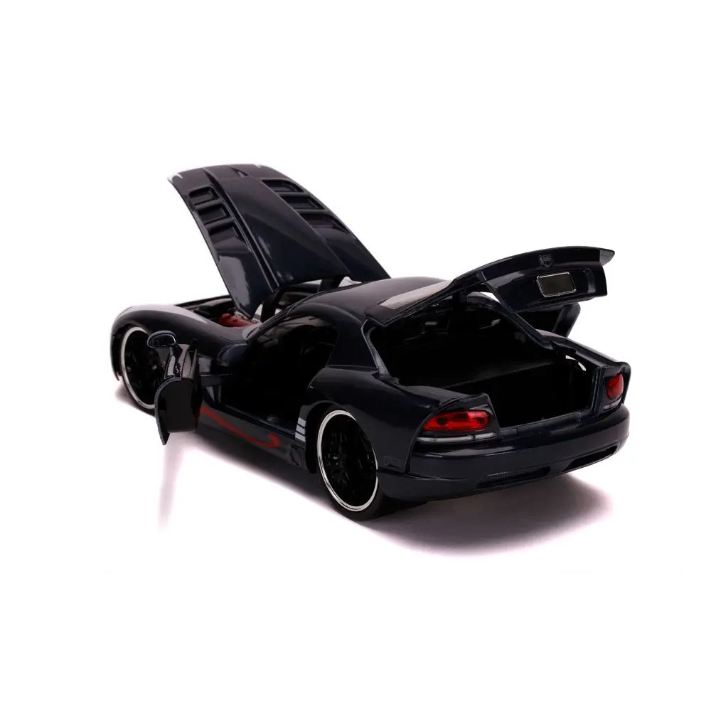 Marvel Spider-Man Hollywood Rides Diecast Modell 1/24 2008 Dodge Viper SRT10 mit Figur Produktfoto