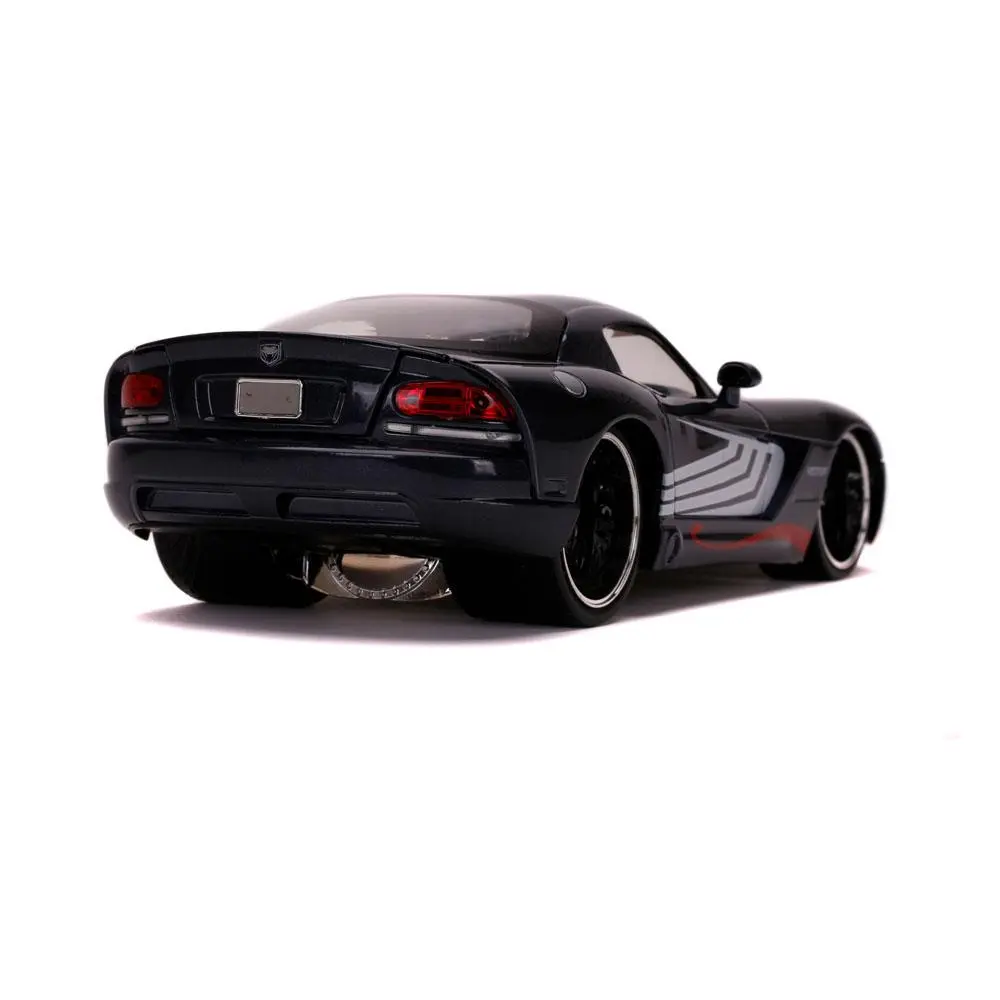 Marvel Spider-Man Hollywood Rides Diecast Modell 1/24 2008 Dodge Viper SRT10 mit Figur Produktfoto
