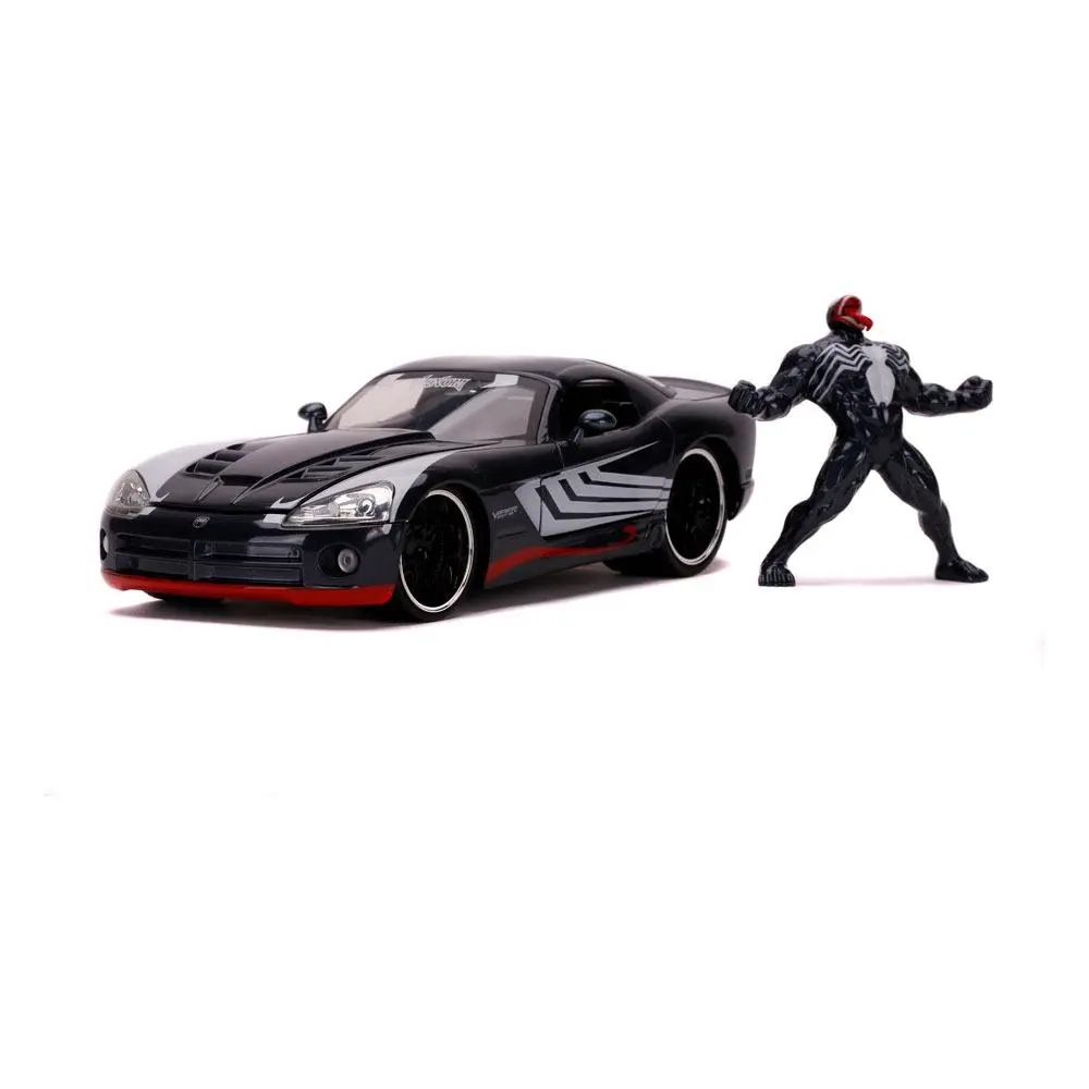 Marvel Spider-Man Hollywood Rides Diecast Modell 1/24 2008 Dodge Viper SRT10 mit Figur Produktfoto