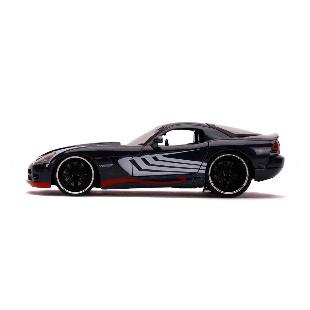 Marvel Spider-Man Hollywood Rides Diecast Modell 1/24 2008 Dodge Viper SRT10 mit Figur Produktfoto