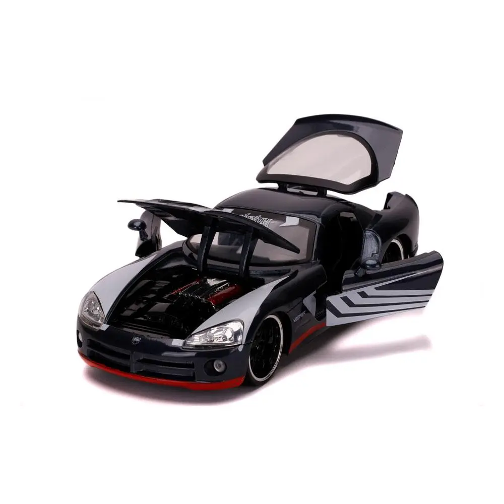 Marvel Spider-Man Hollywood Rides Diecast Modell 1/24 2008 Dodge Viper SRT10 mit Figur Produktfoto