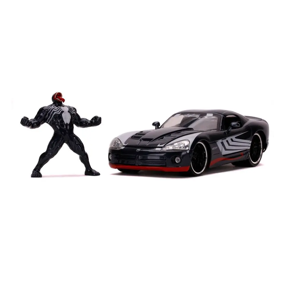 Marvel Spider-Man Hollywood Rides Diecast Modell 1/24 2008 Dodge Viper SRT10 mit Figur Produktfoto