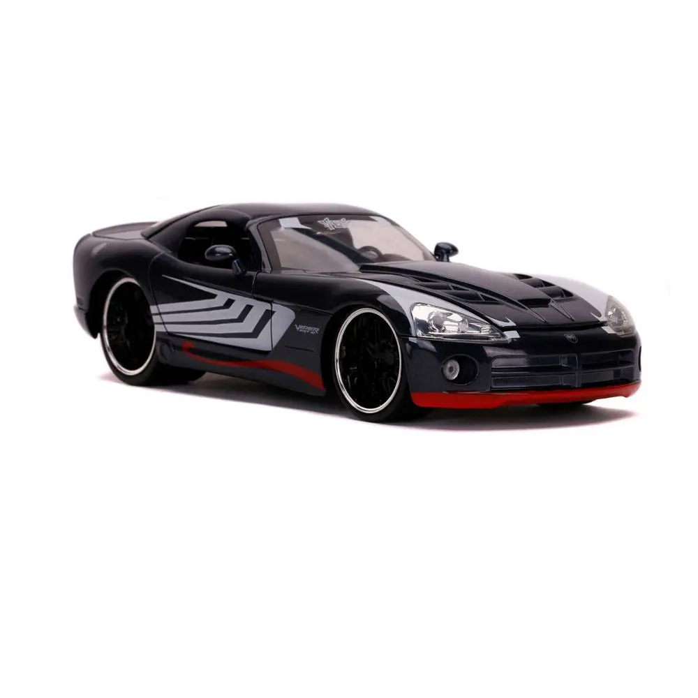 Marvel Spider-Man Hollywood Rides Diecast Modell 1/24 2008 Dodge Viper SRT10 mit Figur Produktfoto