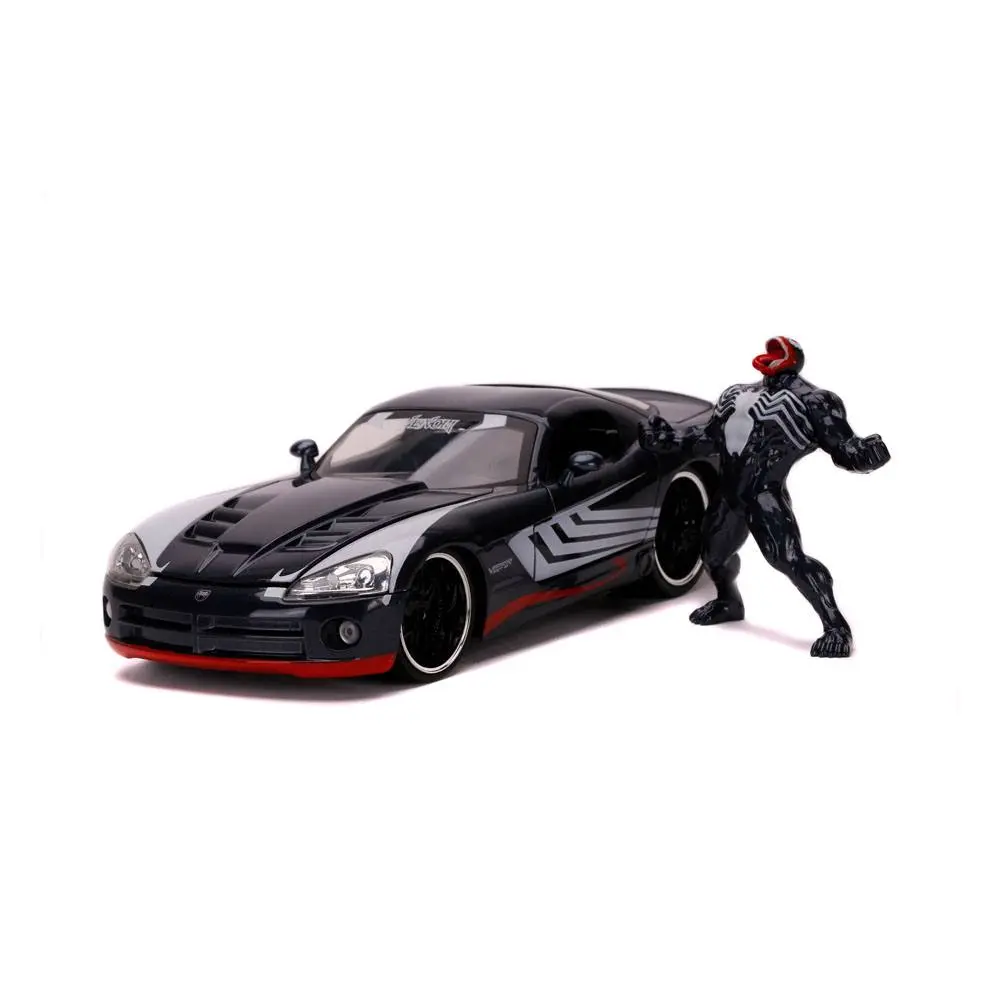 Marvel Spider-Man Hollywood Rides Diecast Modell 1/24 2008 Dodge Viper SRT10 mit Figur Produktfoto