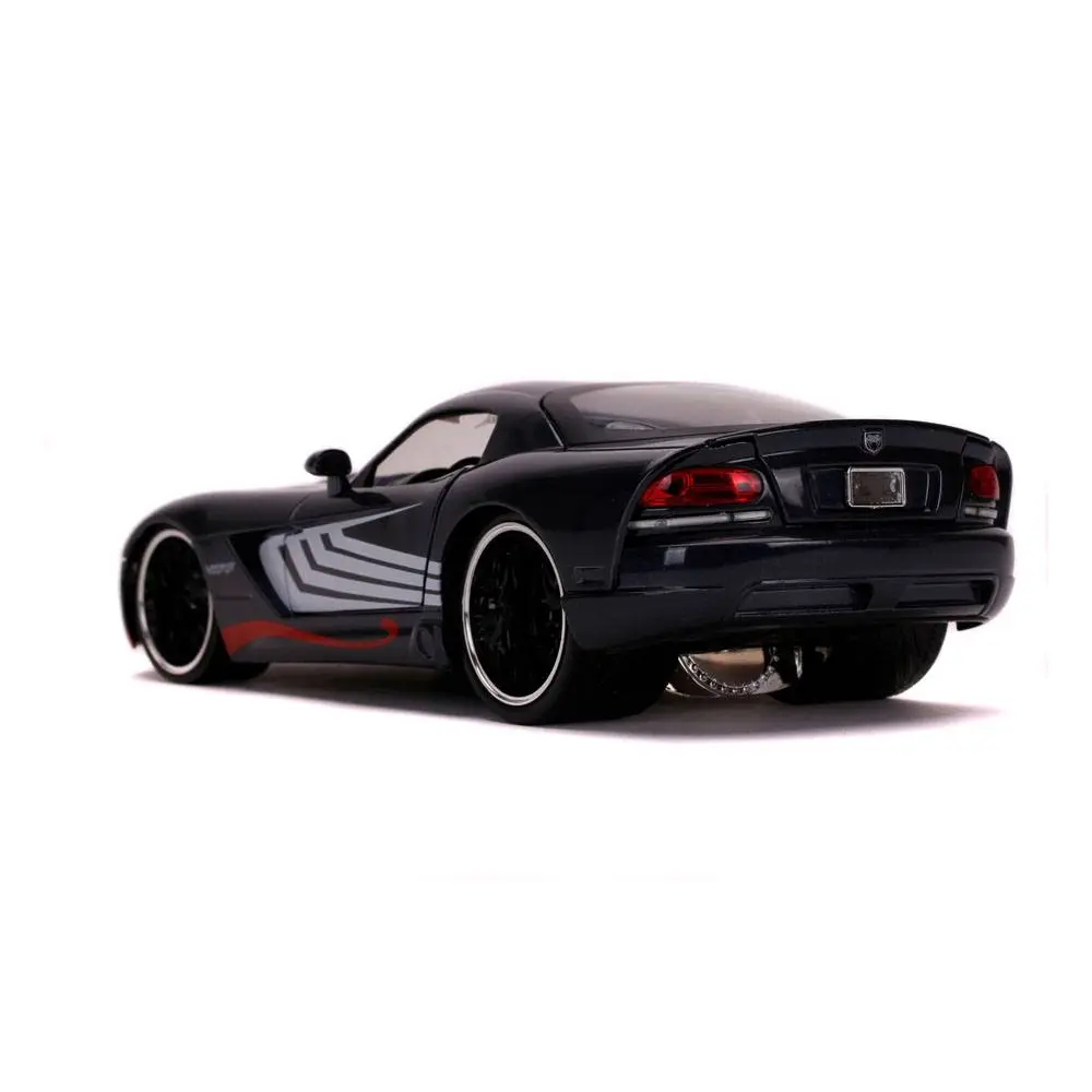 Marvel Spider-Man Hollywood Rides Diecast Modell 1/24 2008 Dodge Viper SRT10 mit Figur Produktfoto