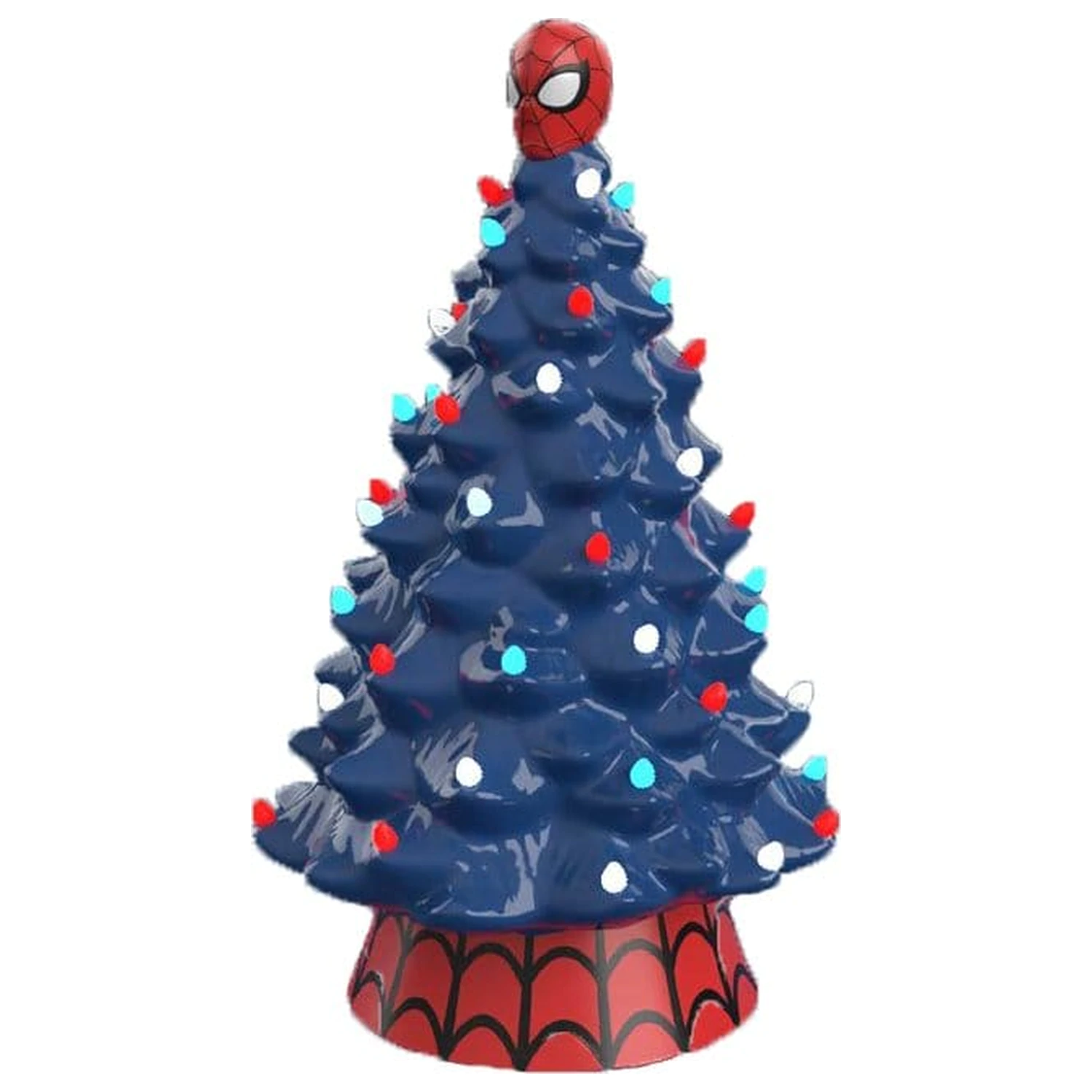 Marvel Keramik Weihnachtsbaum mit Lichtern Spider-Man 23 cm Produktfoto