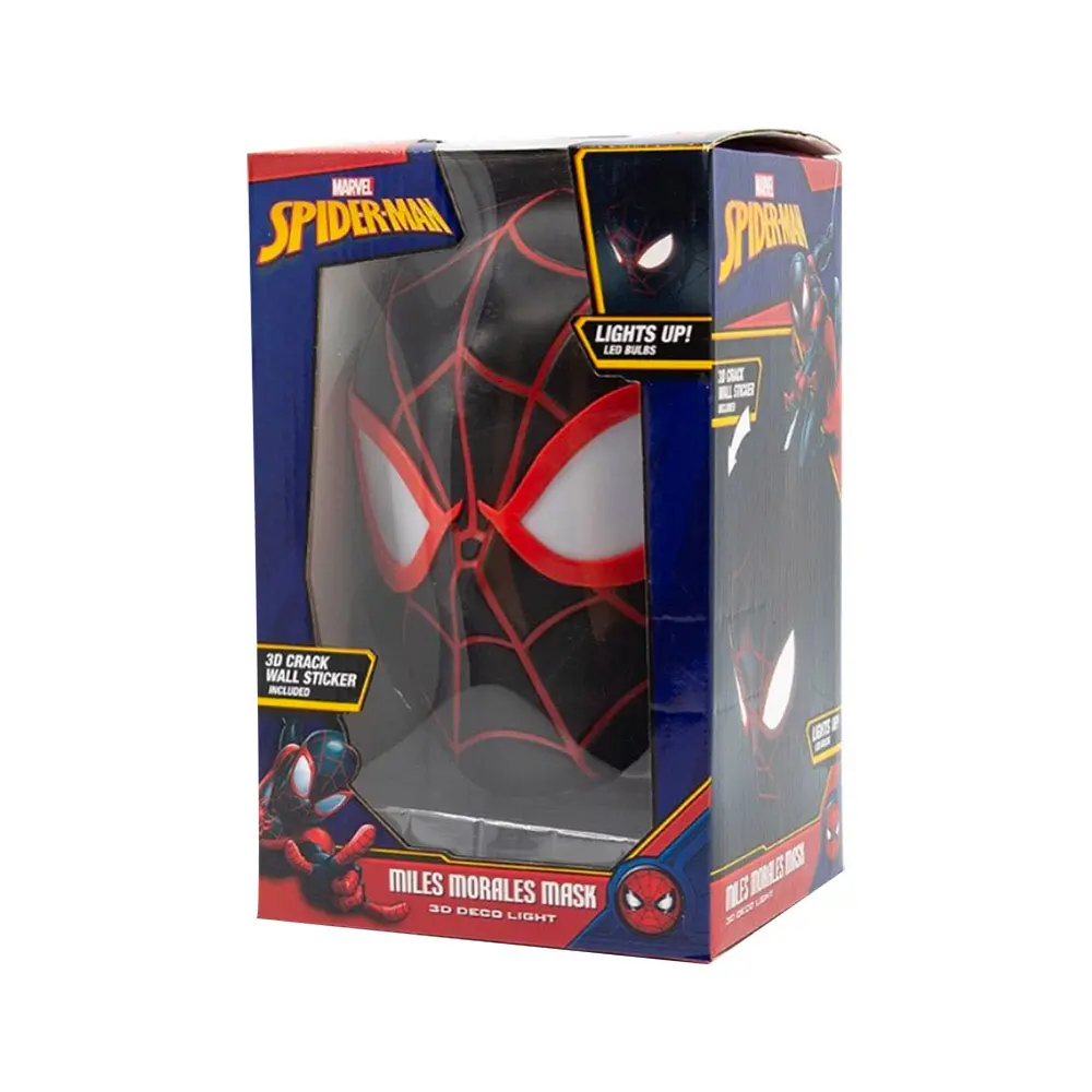 Marvel 3D LED Leuchte Spider-Man Miles Morales Face 3D termékfotó