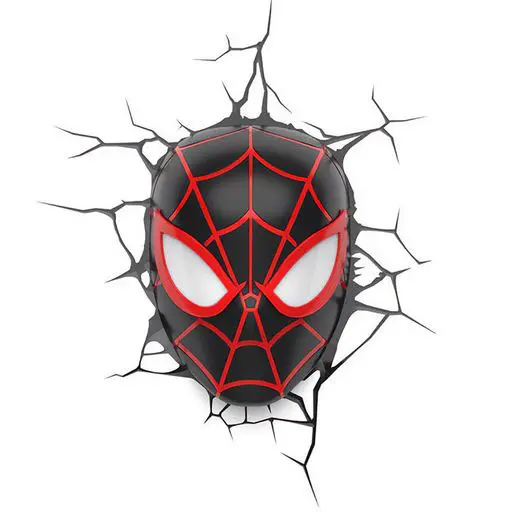 Marvel 3D LED Leuchte Spider-Man Miles Morales Face 3D termékfotó