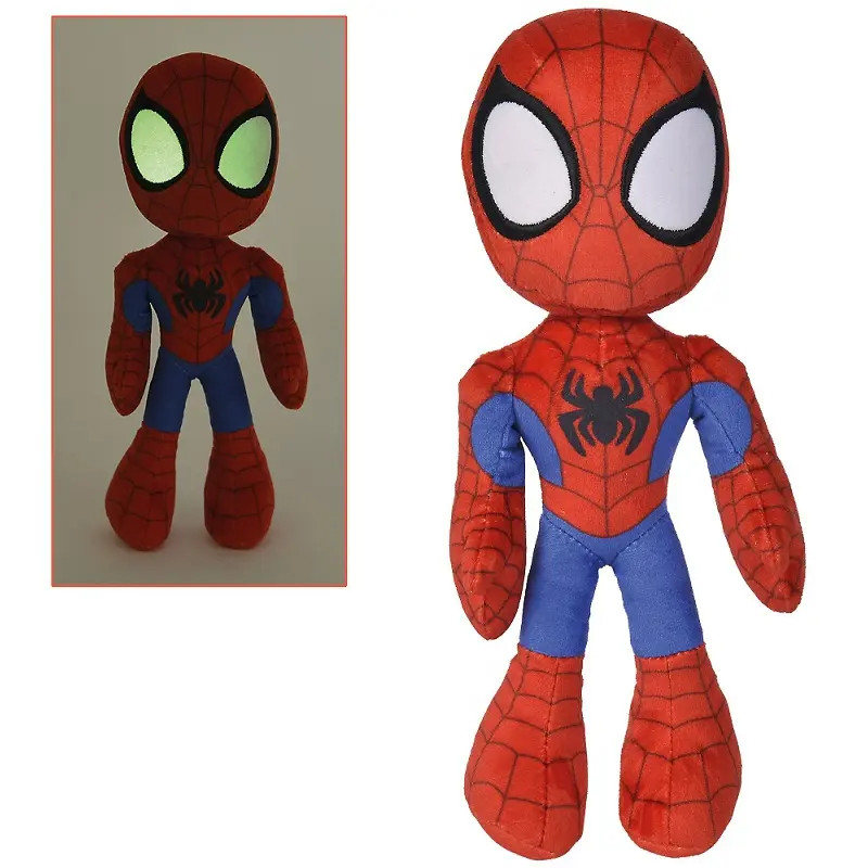 Marvel Plüschfigur Glow In The Dark Augen Spider-Man 25 cm Produktfoto