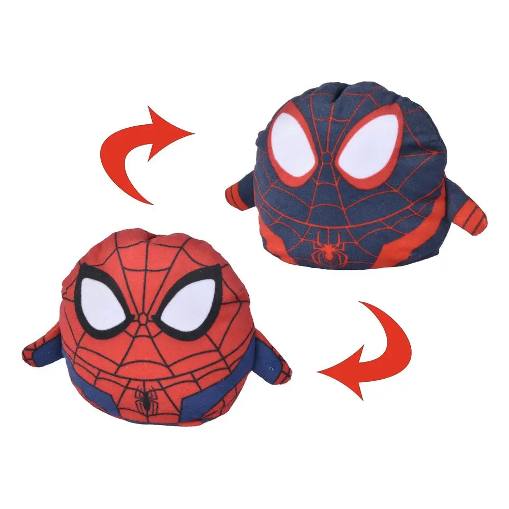 Marvel: Spider-Man Wendeplüschfigur Spiderman/Miles Morales 8 cm Produktfoto