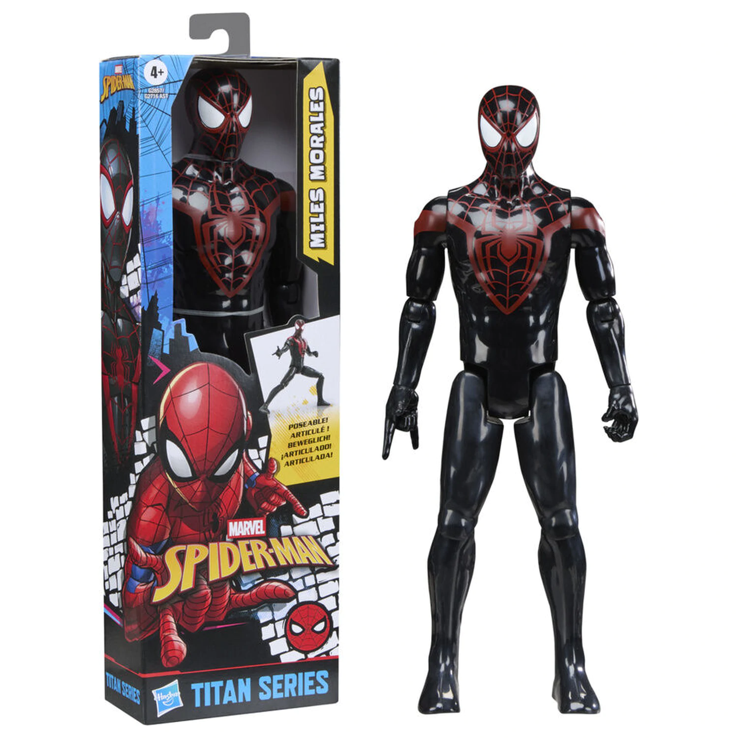 Marvel Spider-Man Titan Series Miles Morales Figur 30cm Produktfoto