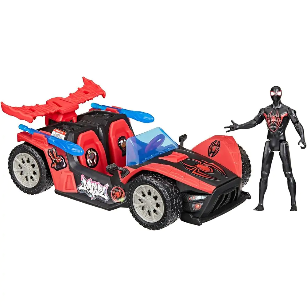 Marvel Spider-Man Venom Versus Launcher Auto + Miles Morales Figur Produktfoto