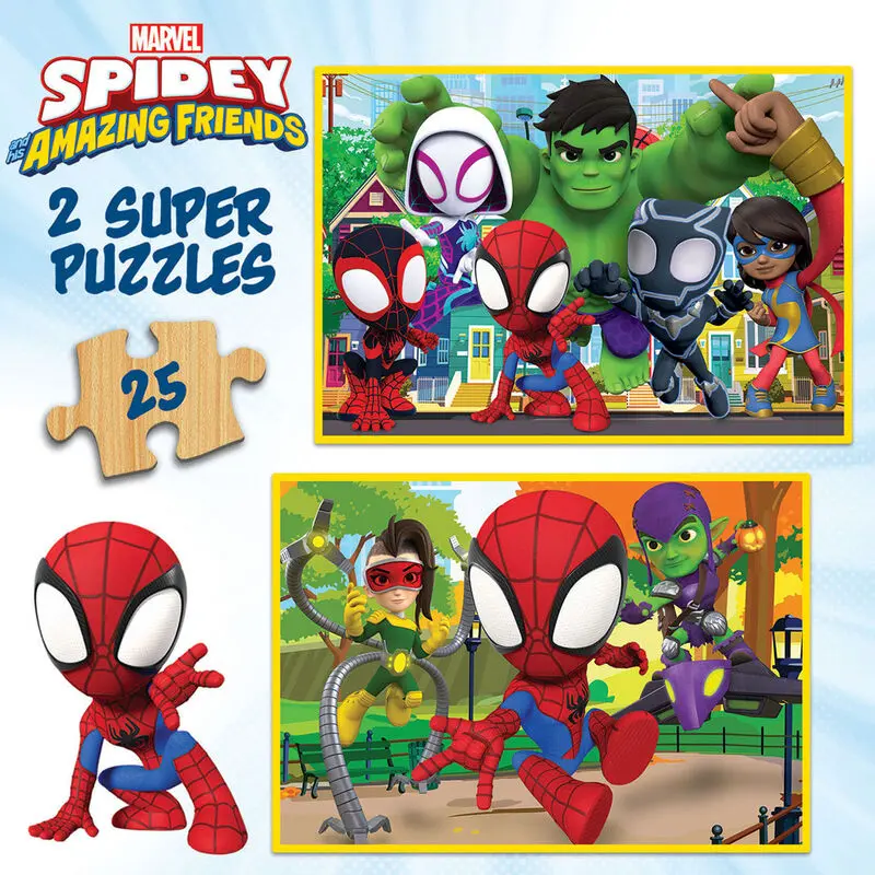 Marvel Spidey Amazin Friends Puzzle 2x25St Produktfoto