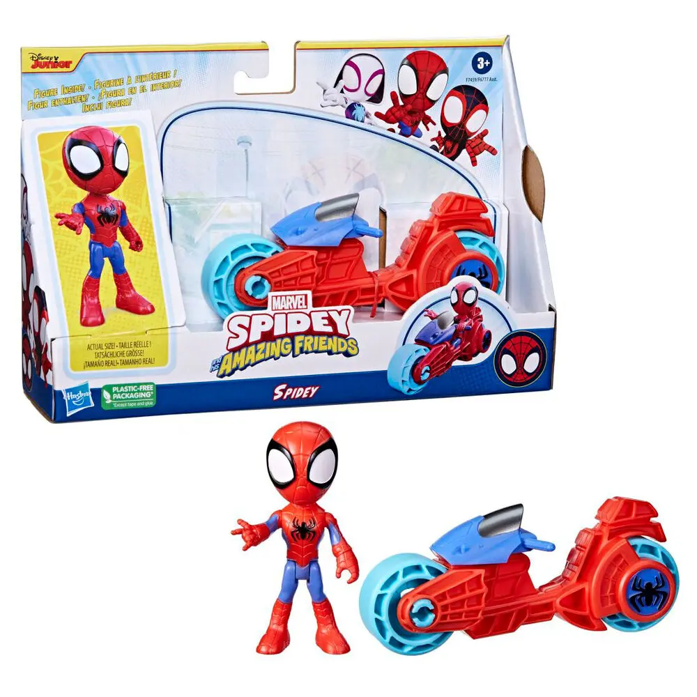 Marvel Spidey Amazing Friends Spidey Fahrzeug Motorrad Produktfoto