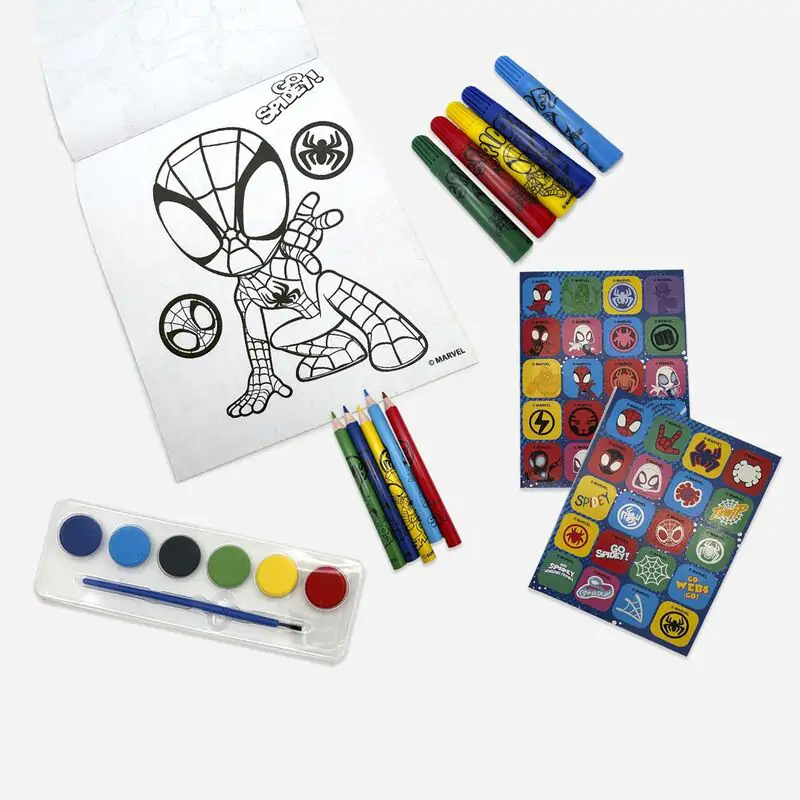 Marvel Spidey and His Amazing Friends Rucksack und Schreibwaren Set Produktfoto