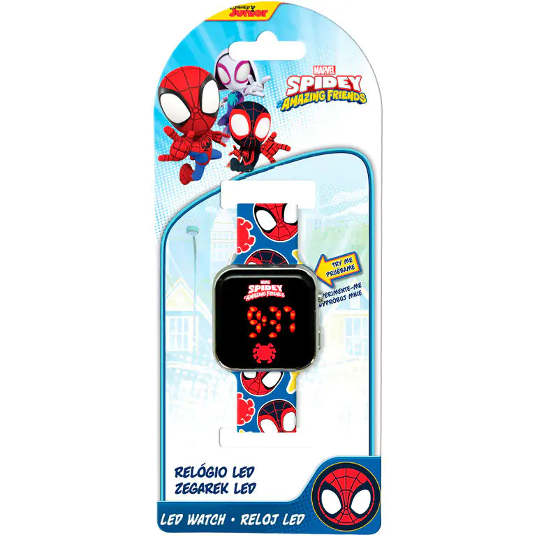 Marvel Spidey the Amazing Friends LED-Armbanduhr Produktfoto