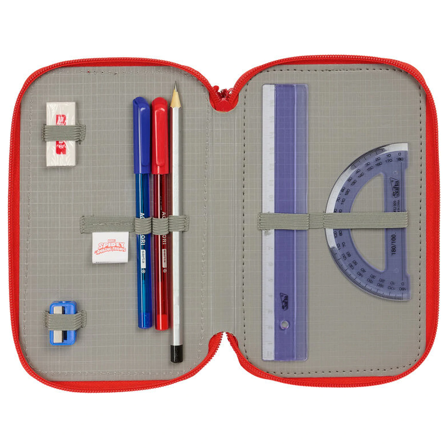 Marvel Spidey dreifaches Federmäppchen 37-teilig Produktfoto