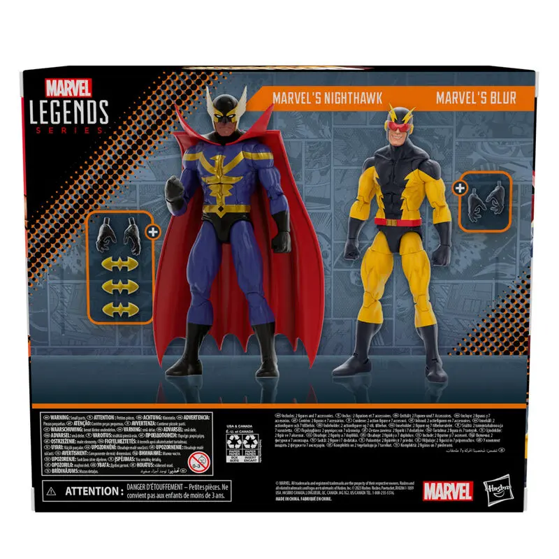 Marvel Squadron Supreme Marvels Nighthawk & Marvels Blur Action Figur 15cm termékfotó