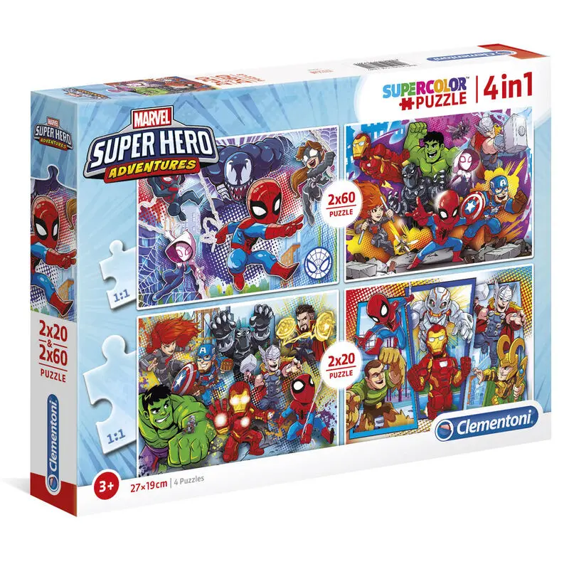 Marvel Super Hero puzzle 2x20St 2x60St Produktfoto