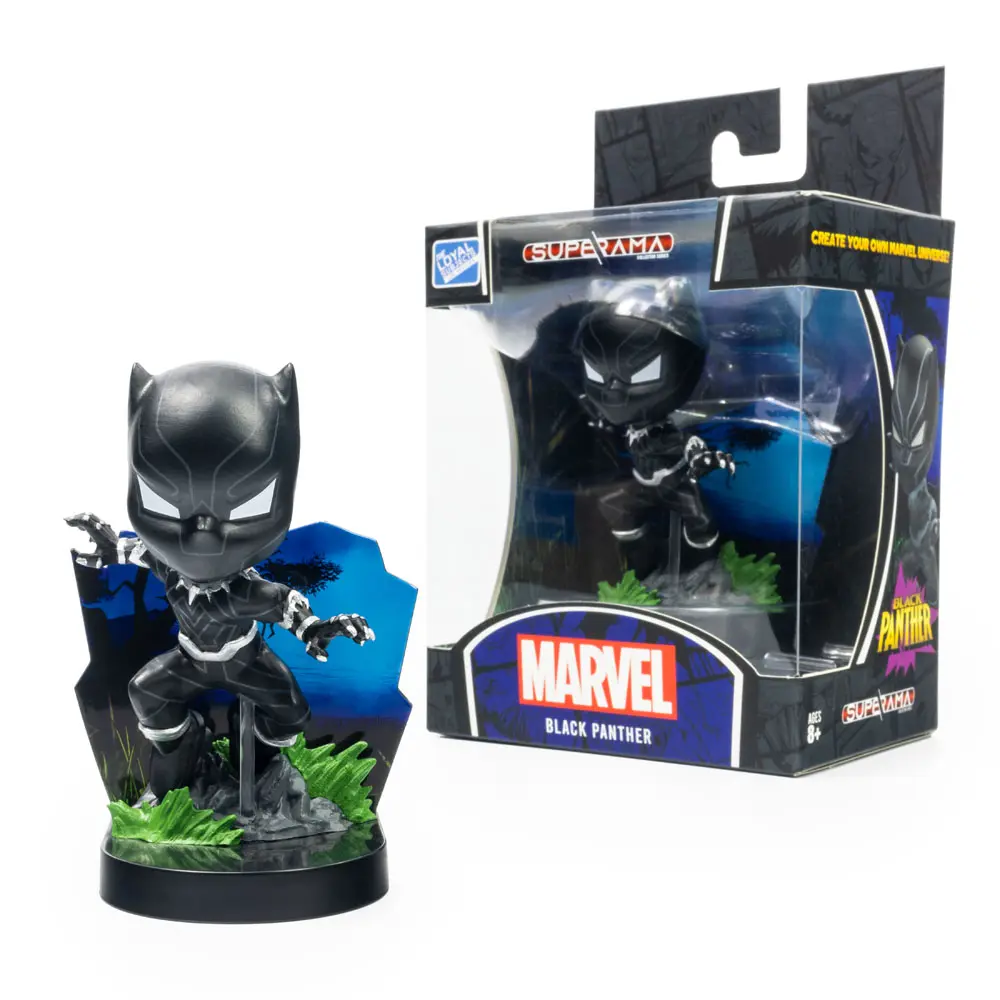 Marvel Superama Mini-Diorama Black Panther 10 cm Produktfoto