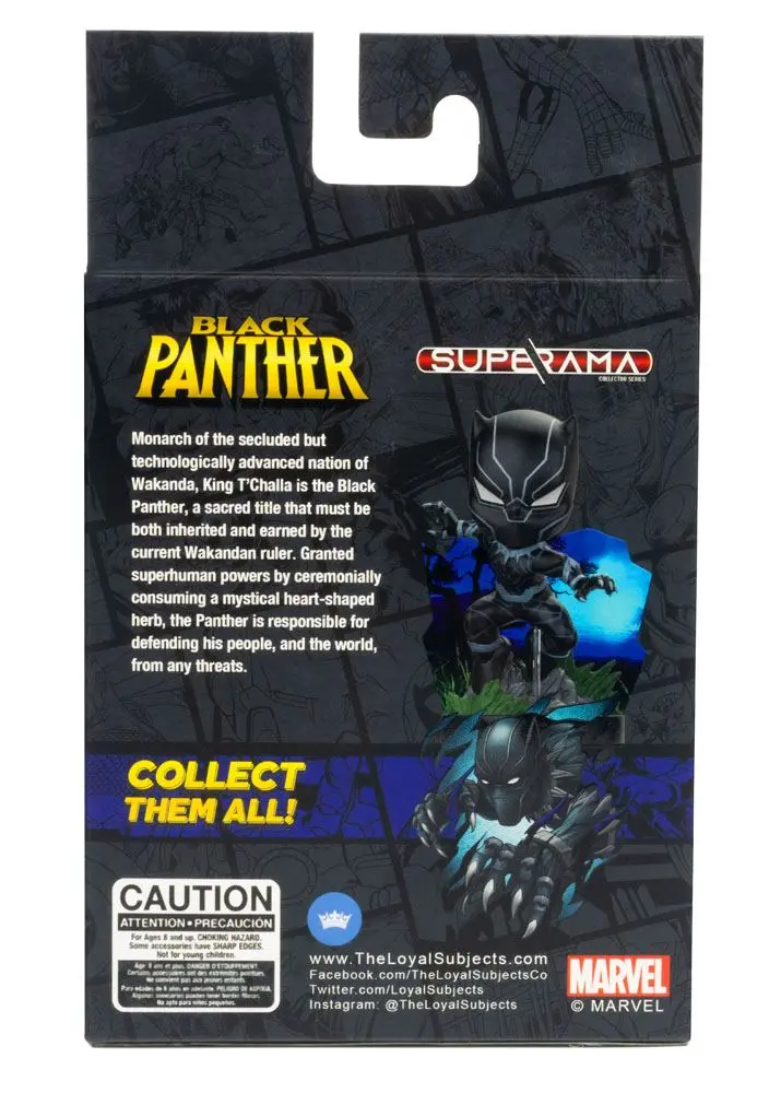 Marvel Superama Mini-Diorama Black Panther 10 cm Produktfoto